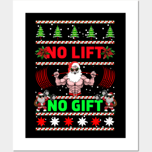 Christmas No Lift No Gift Posters and Art